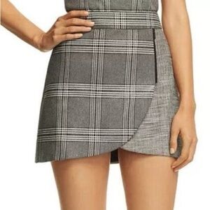 Alice + Olivia Lennon Overlap Miniskirt